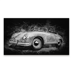 Porsche Speedster Black Style Alu Gebürstet