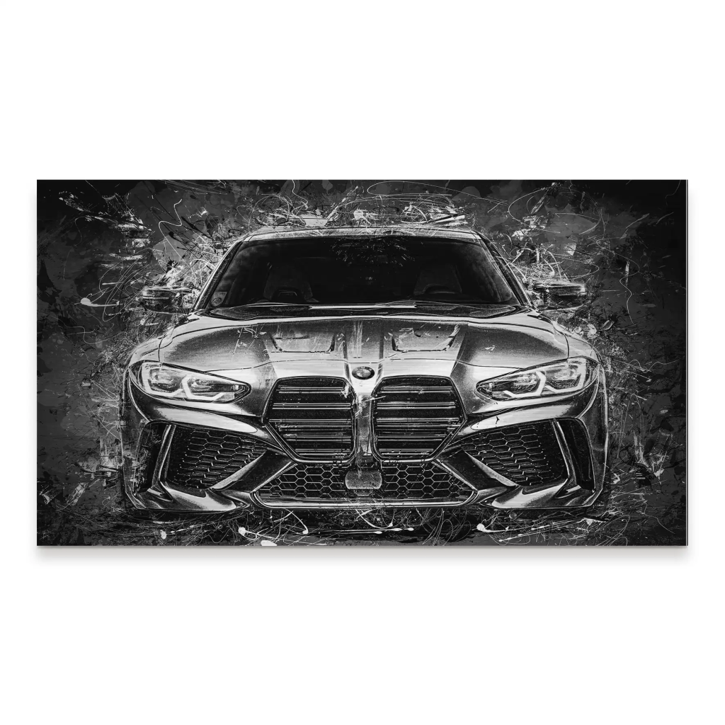 BMW M4 Abstrakt Black Style Alu Gebürstet INGALERIE