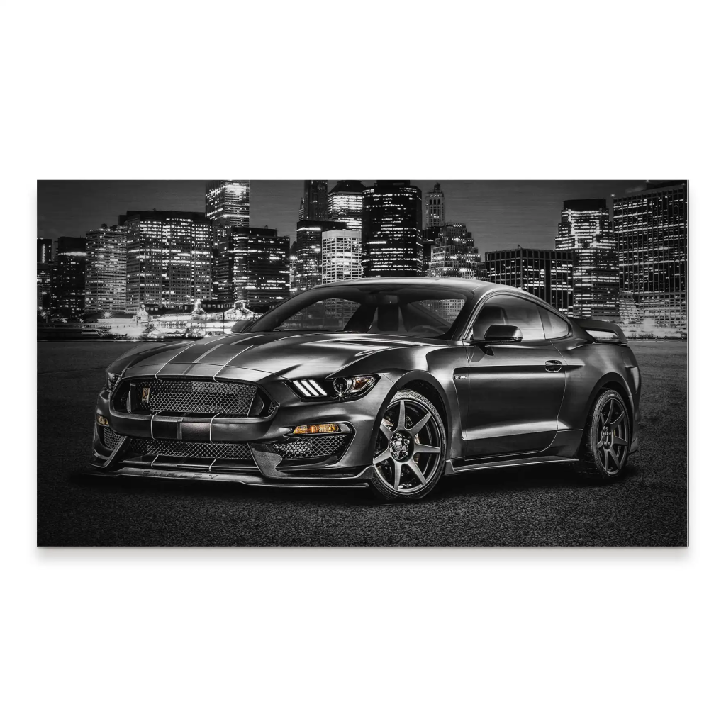 Ford Mustang Black City Alu Gebürstet INGALERIE