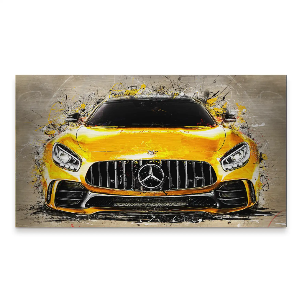 Mercedes AMG GT Retro Style Style Alu Gebürstet INGALERIE