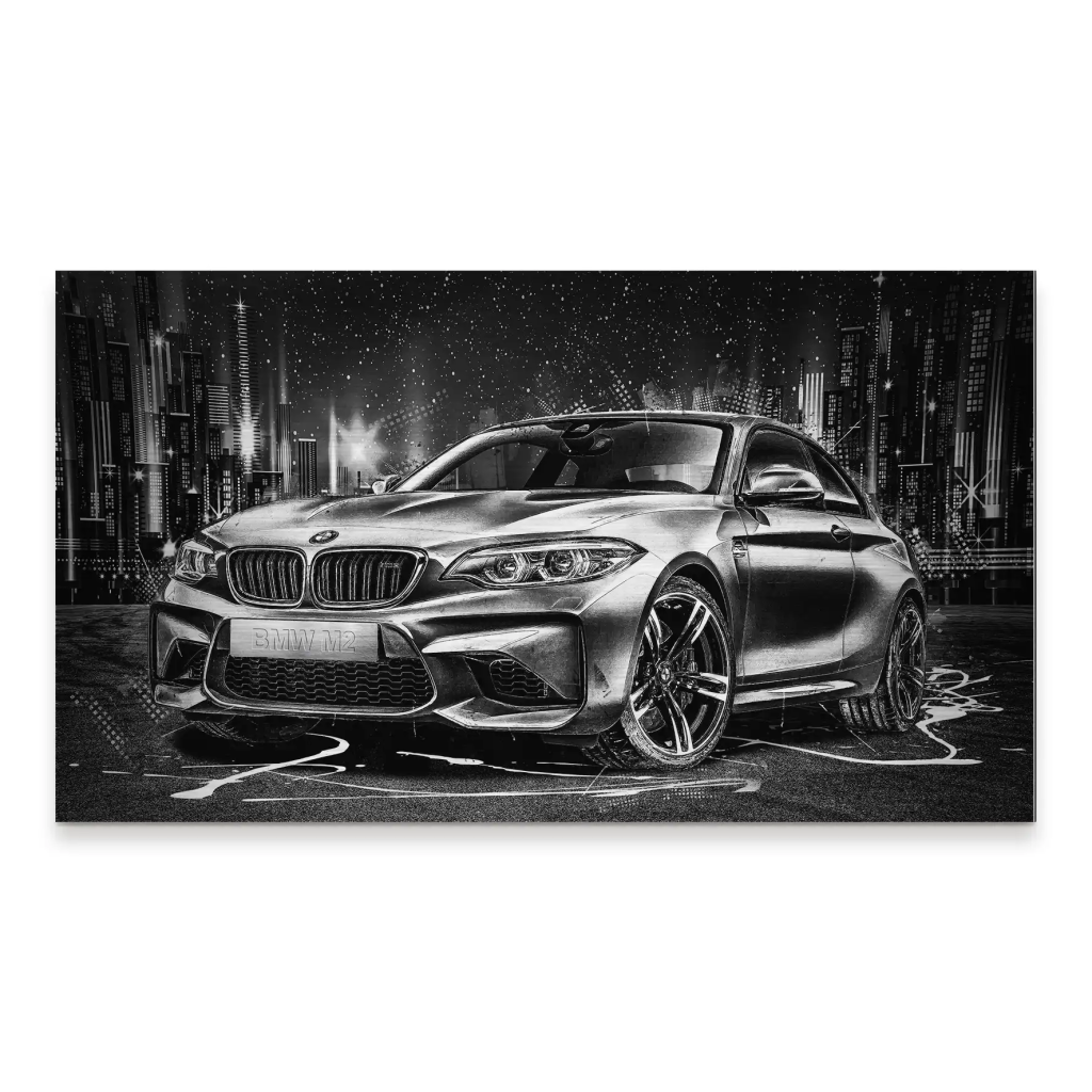 BMW M2 Black Style Alu Gebürstet INGALERIE