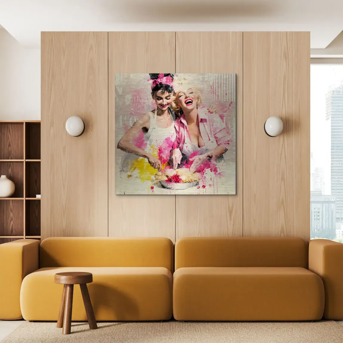 Audrey Marilyn Joy Aluminiumbild gebürstet