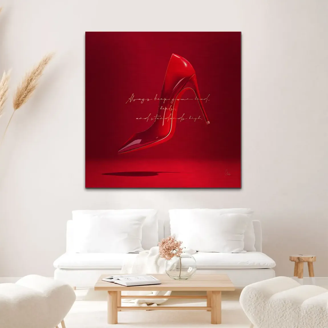 Red Heels Alu Gebürstet Bild