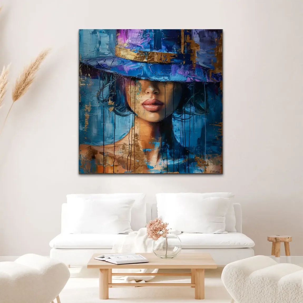 Blue Mystery Alu Gebürstet Bild