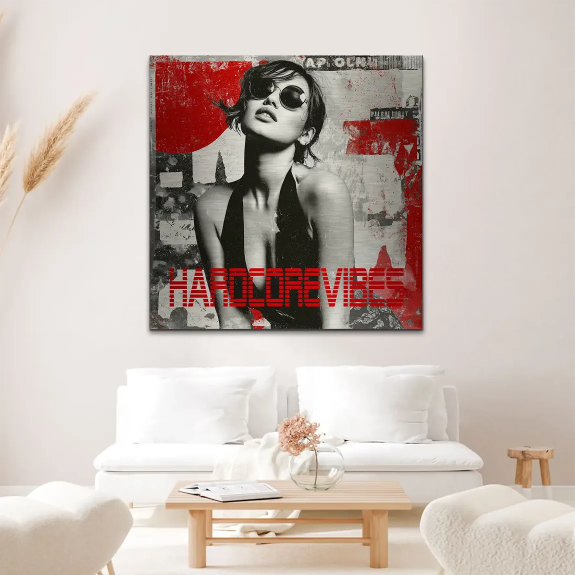 Hardcore Vibes Alu Gebürstet Bild