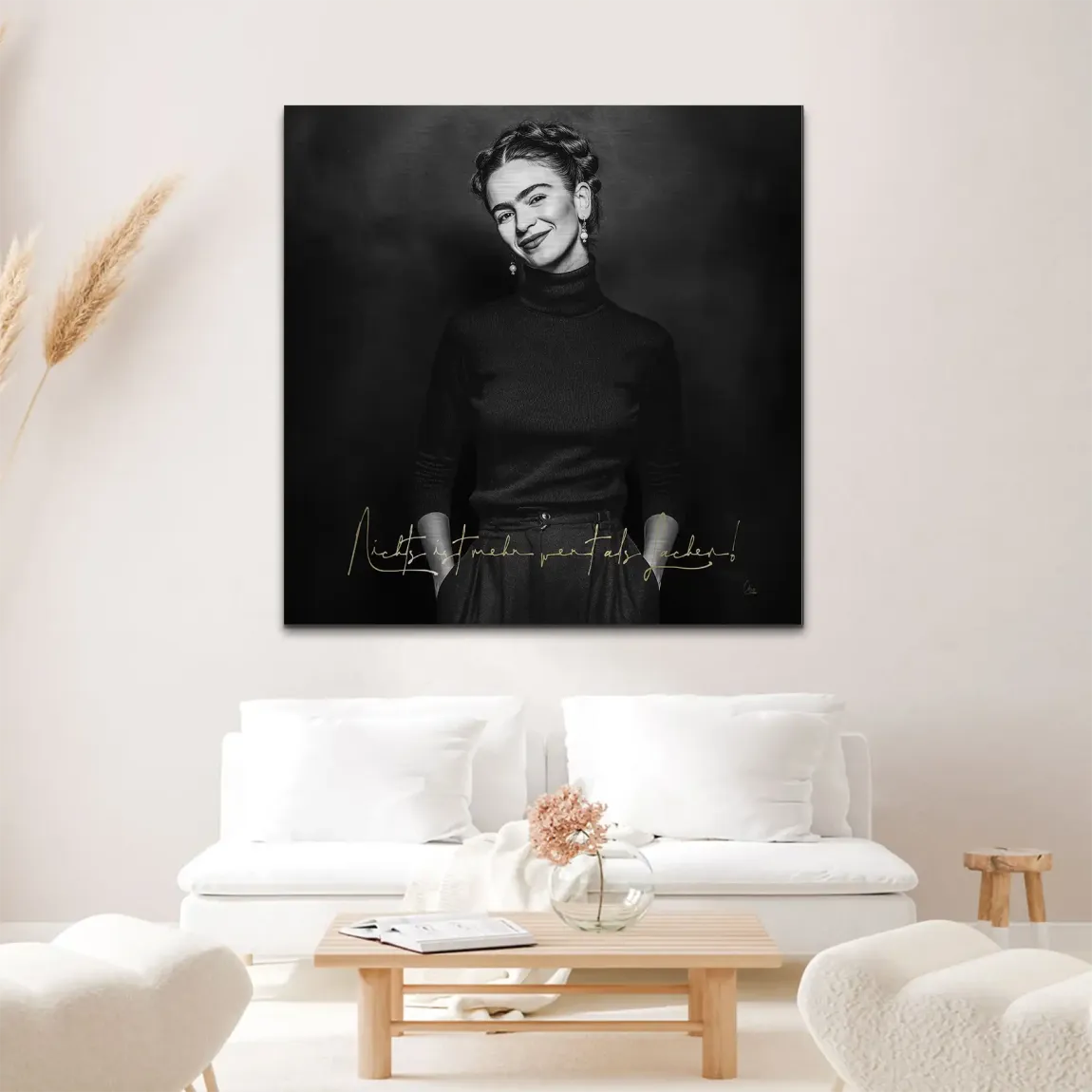 Frida Kahlos Lachen Alu Gebürstet Bild