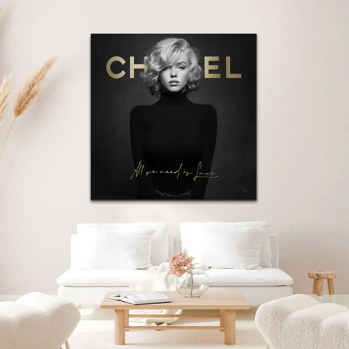 Marilyn Luxe Art Alu Gebürstet Bild