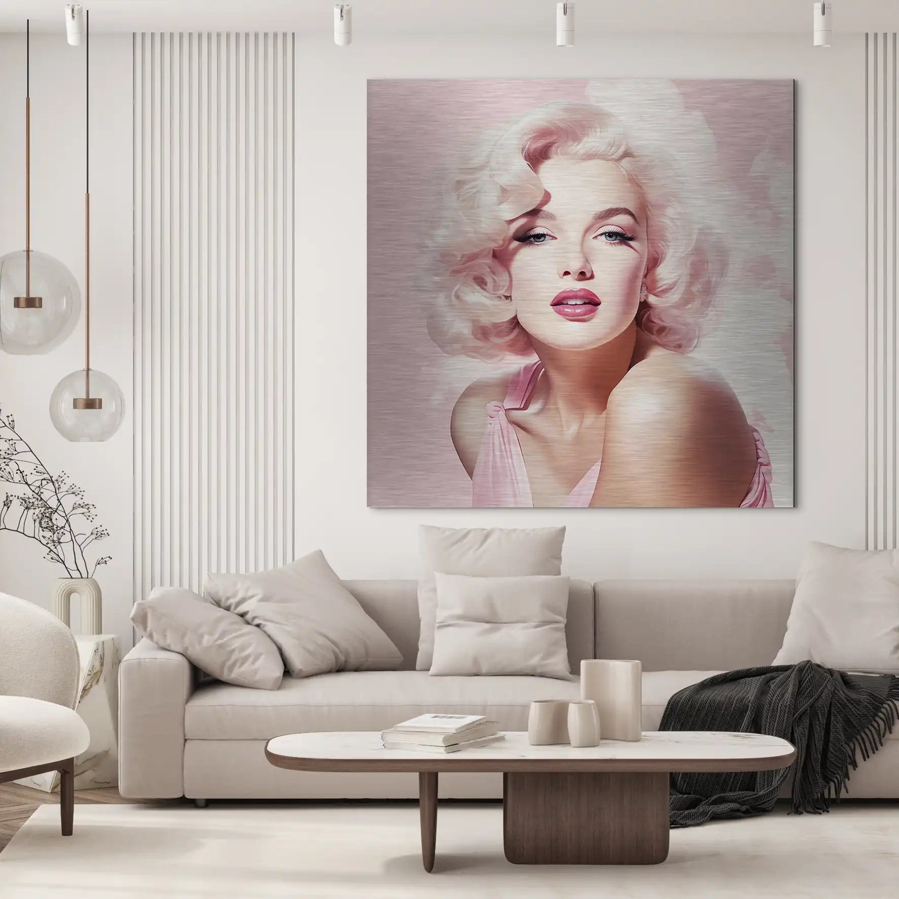 Pink Marilyn Alu Gebürstet INGALERIE