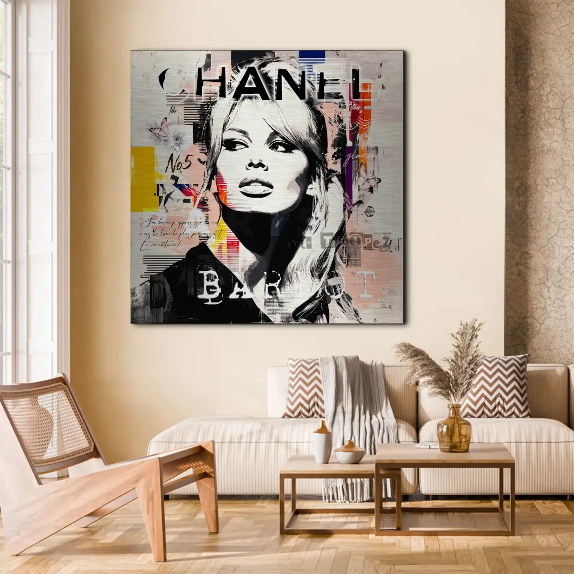 Bardot Ikone Alu Gebürstet Bild