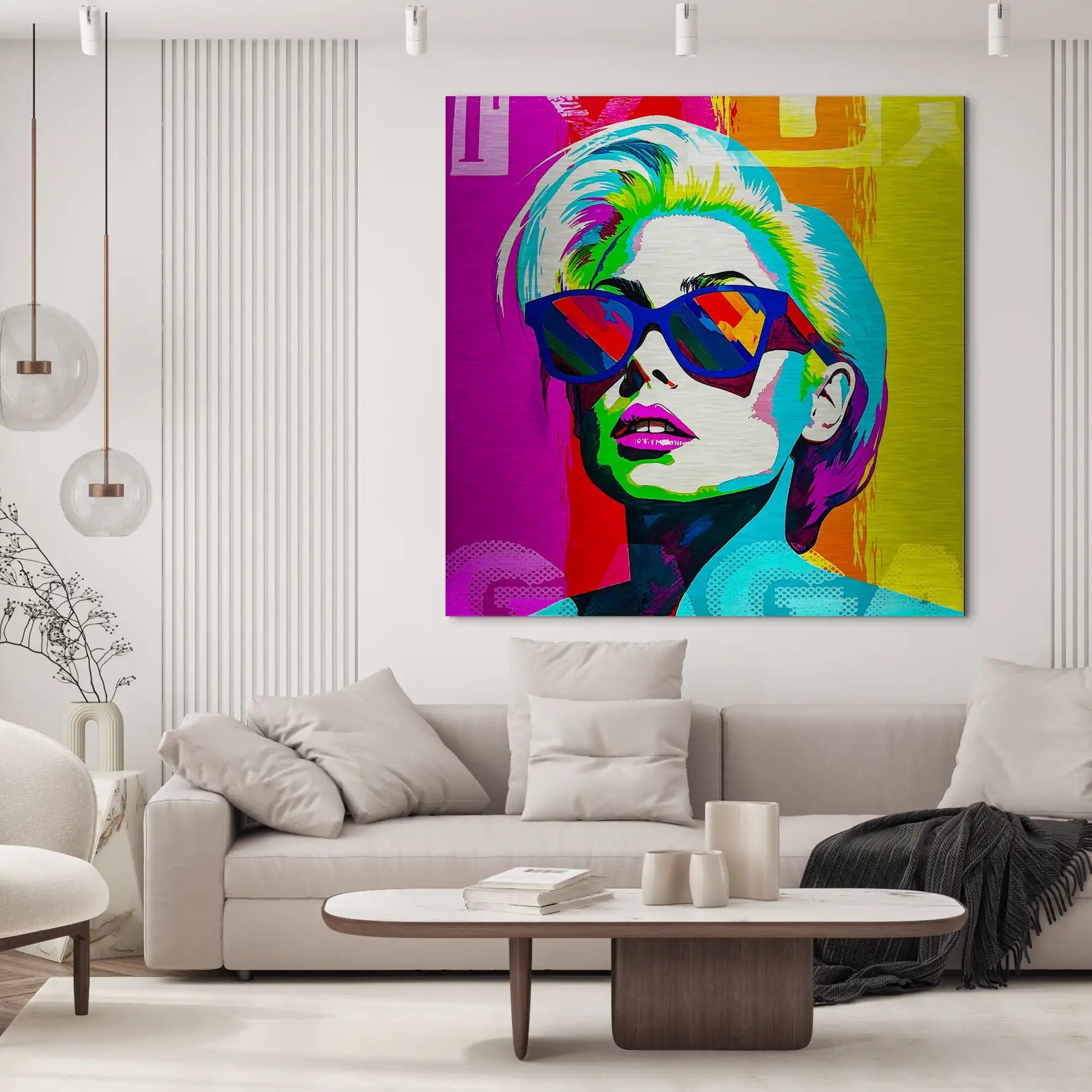 Lady G. Pop Art Alu Gebürstet INGALERIE