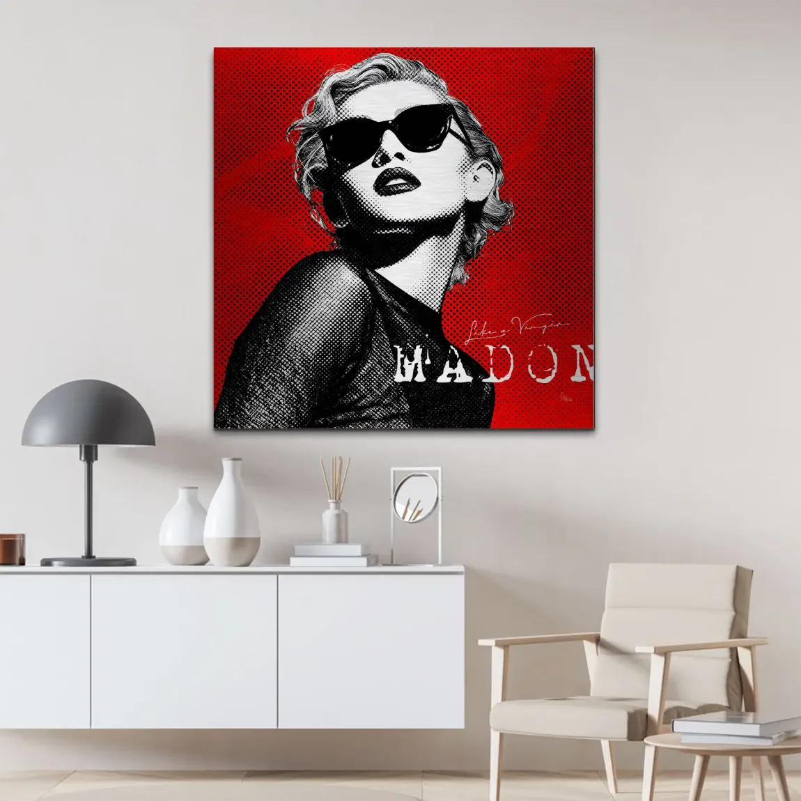 Rebel Madonna Alu Gebürstet Bild