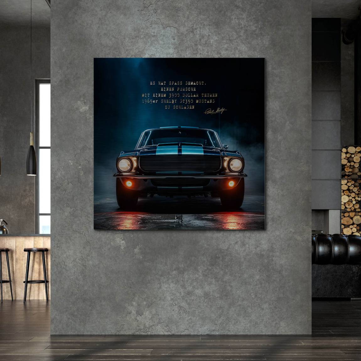 Ford Mustang Shelby Alu Gebürstet Bild