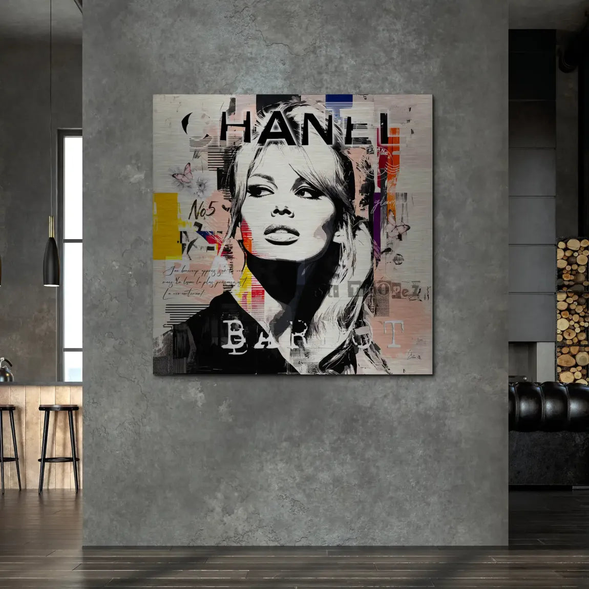 Bardot Ikone Alu Gebürstet Bild