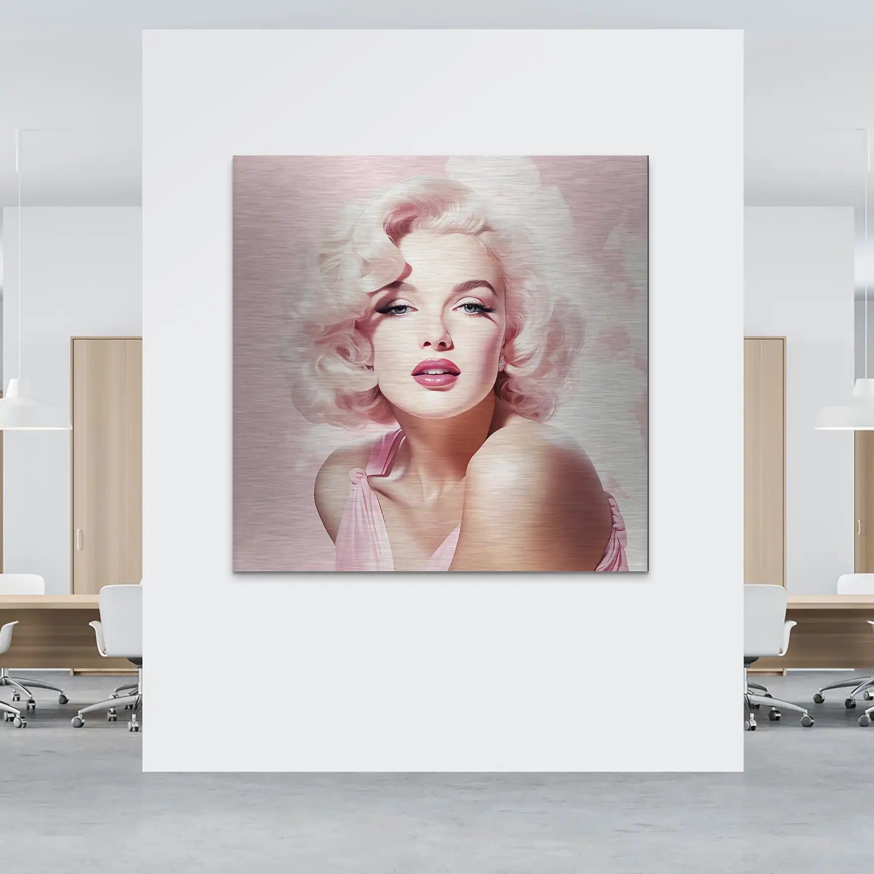 Pink Marilyn Alu Gebürstet INGALERIE