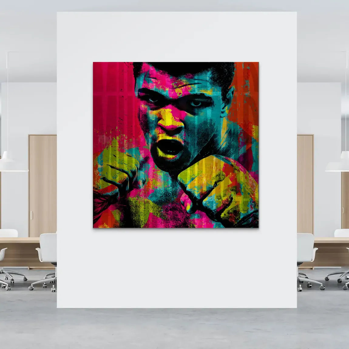 Muhammad Ali The Greatest in Color Alu Gebürstet Bild INGALERIE