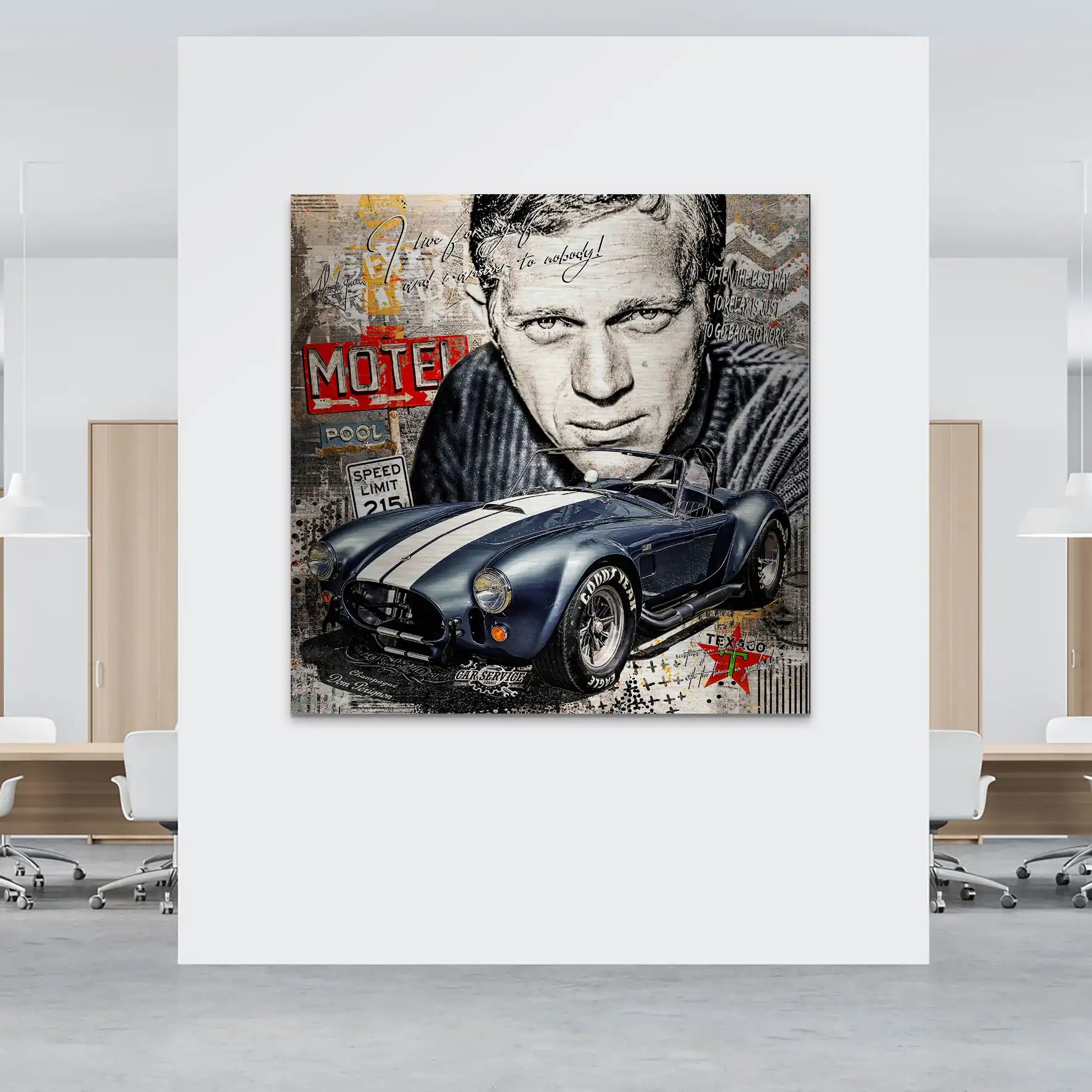 Steve AC Cobra Pop Art Alu Gebürstet INGALERIE