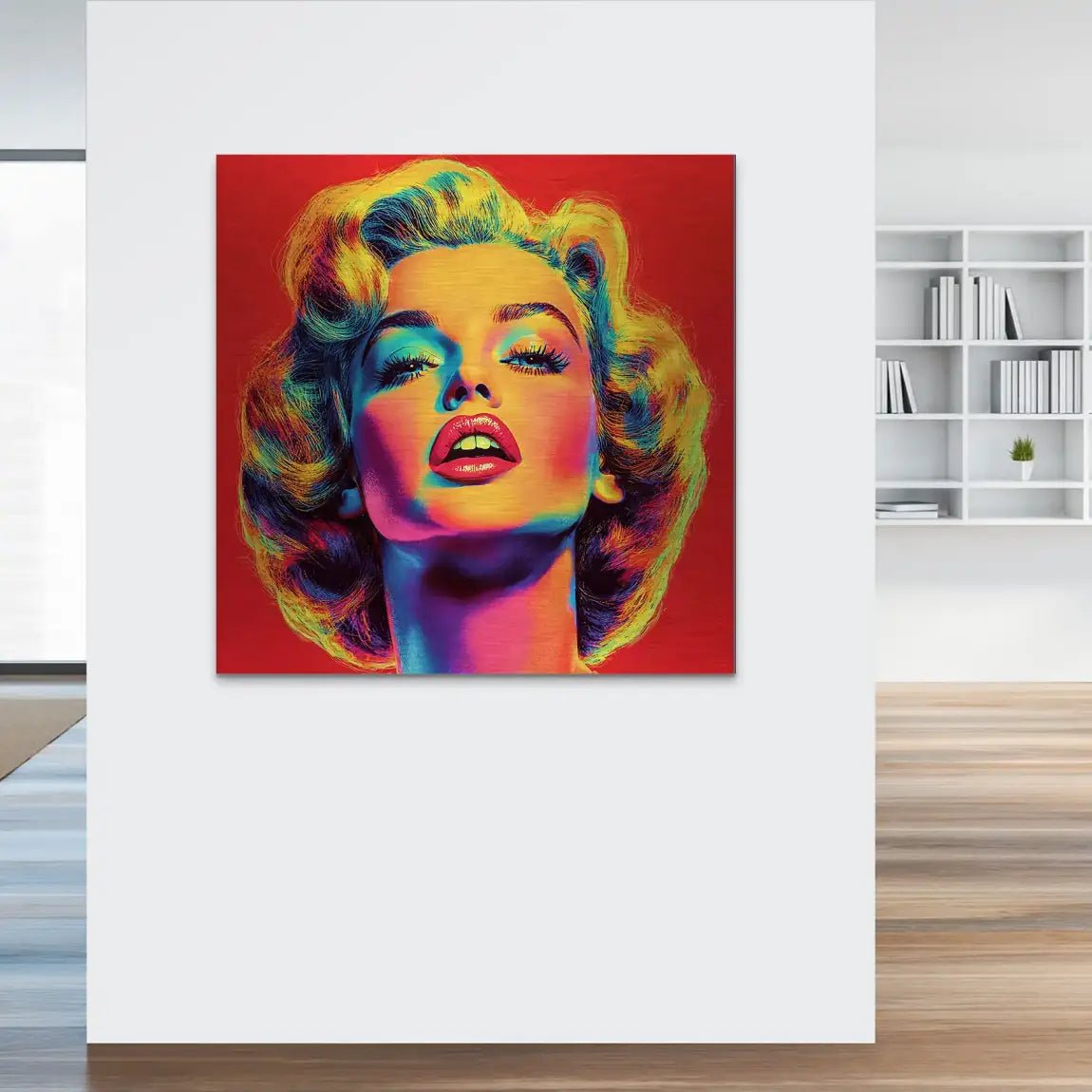 Marilyn Monroe Pop Art Style Alu Gebürstet INGALERIE