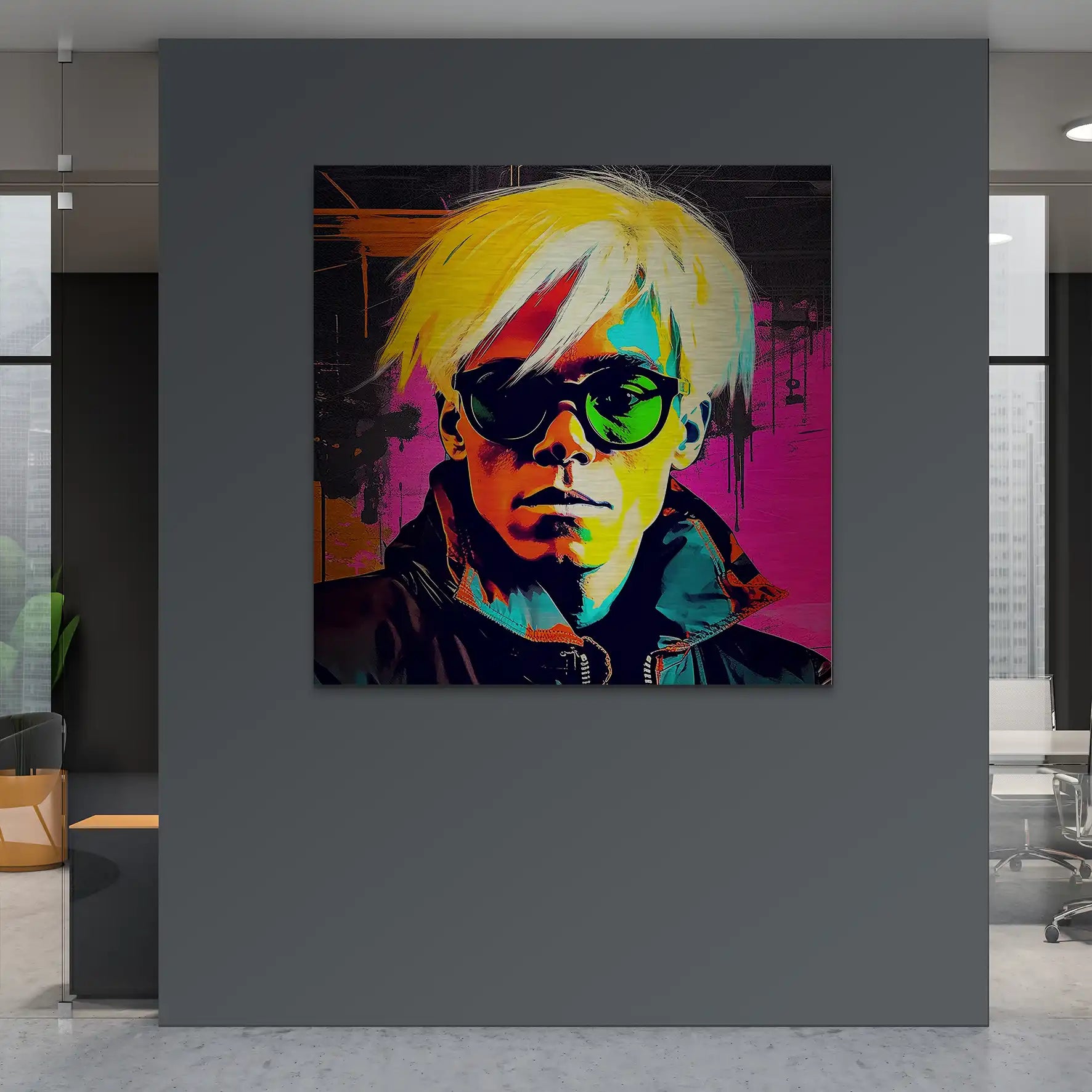 Warhol Pop Art Alu Gebürstet INGALERIE