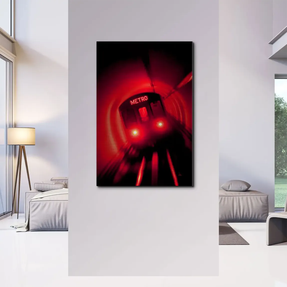Metro Art Aluminiumbild gebürstet