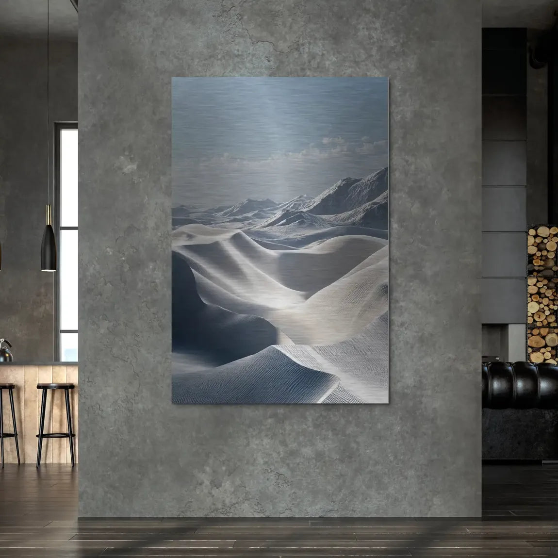 Ewige Wüste Alu Dibond Bild gebürstet