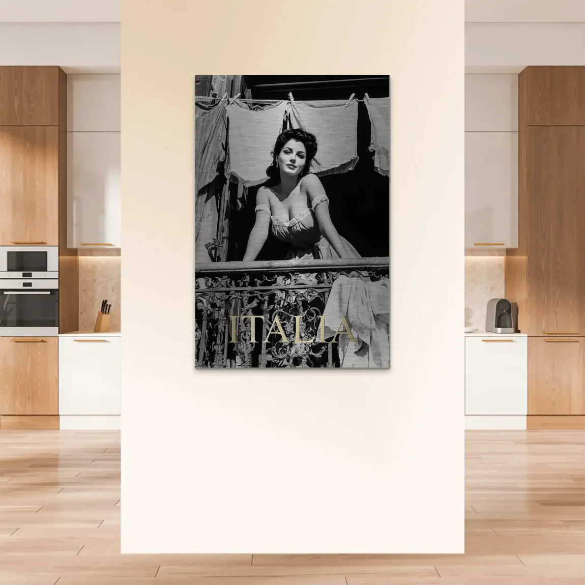 Bella Donna Noir Alu Dibond Bild gebürstet