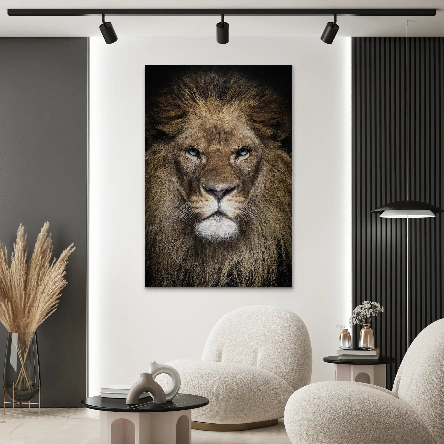 Lion Portrait AluDibond Gebürstet INGALERIE