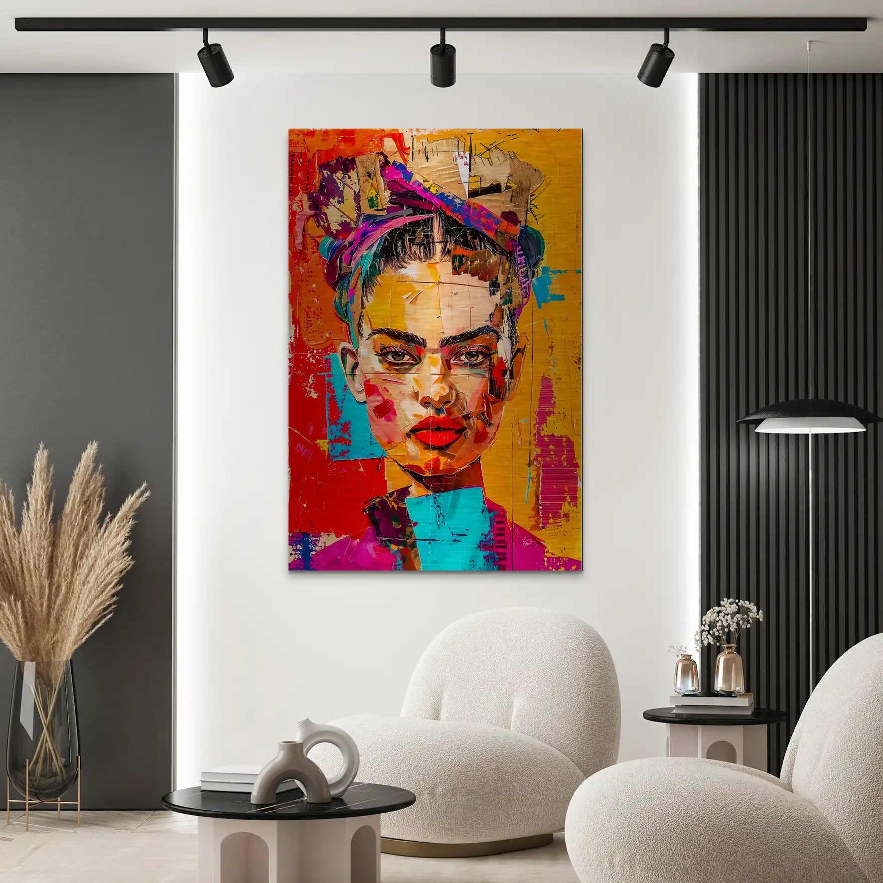 Frida Street Art Style AluDibond Gebürstet INGALERIE