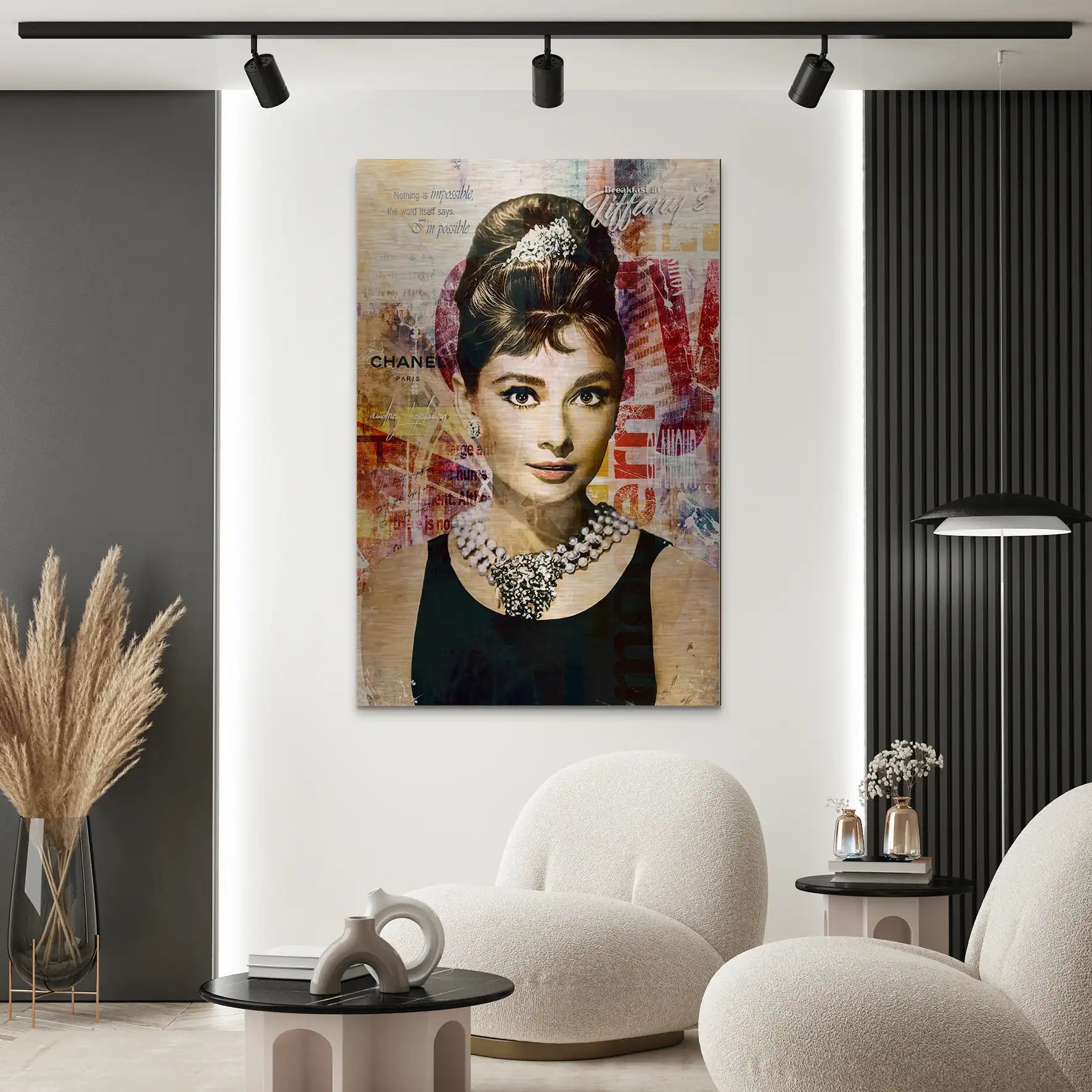 Audrey Glamour Art AluDibond Gebürstet INGALERIE