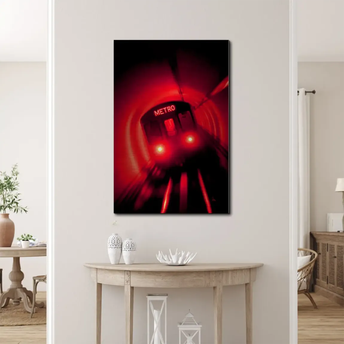 Metro Art Aluminiumbild gebürstet