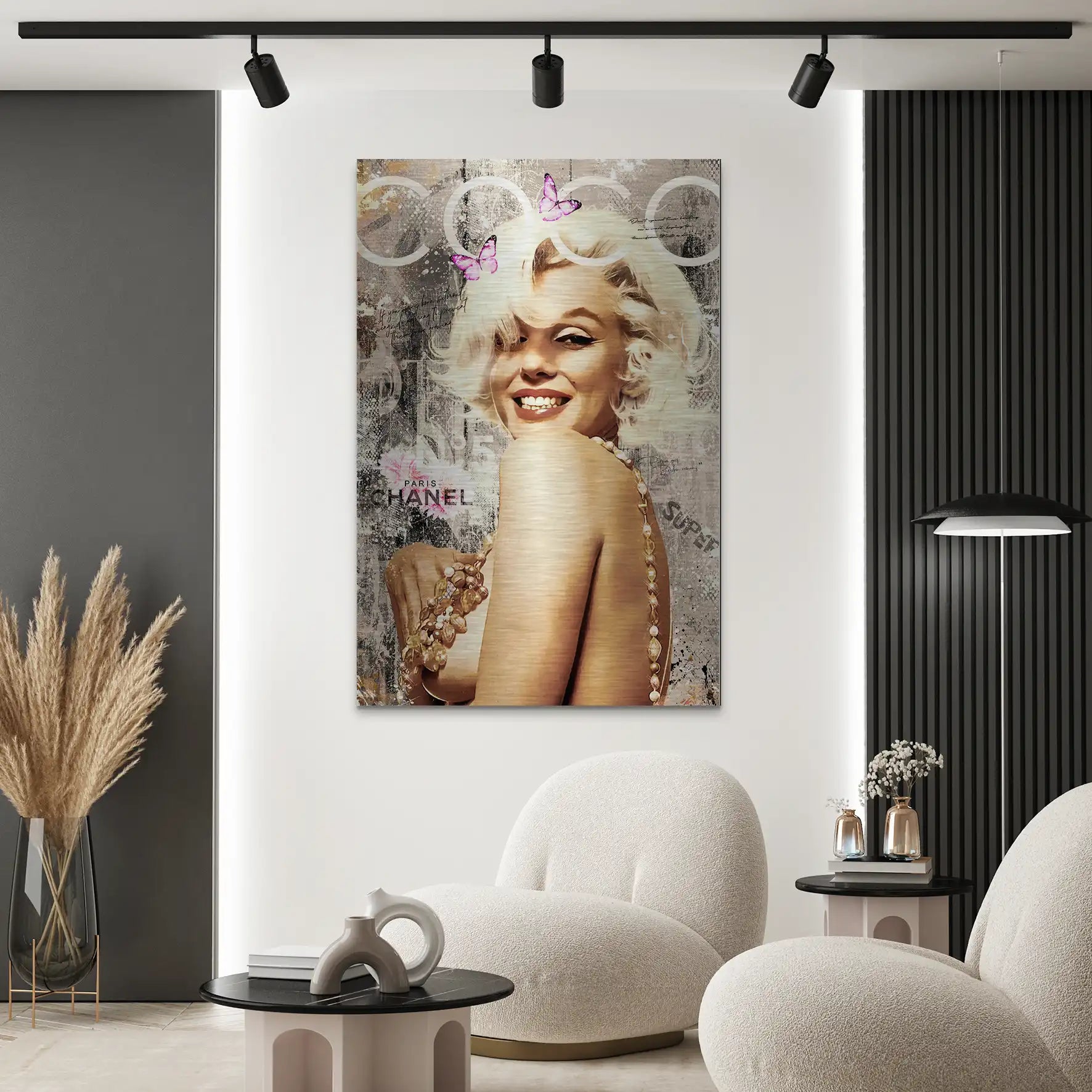 Marilyn Coco Retro AluDibond Gebürstet INGALERIE