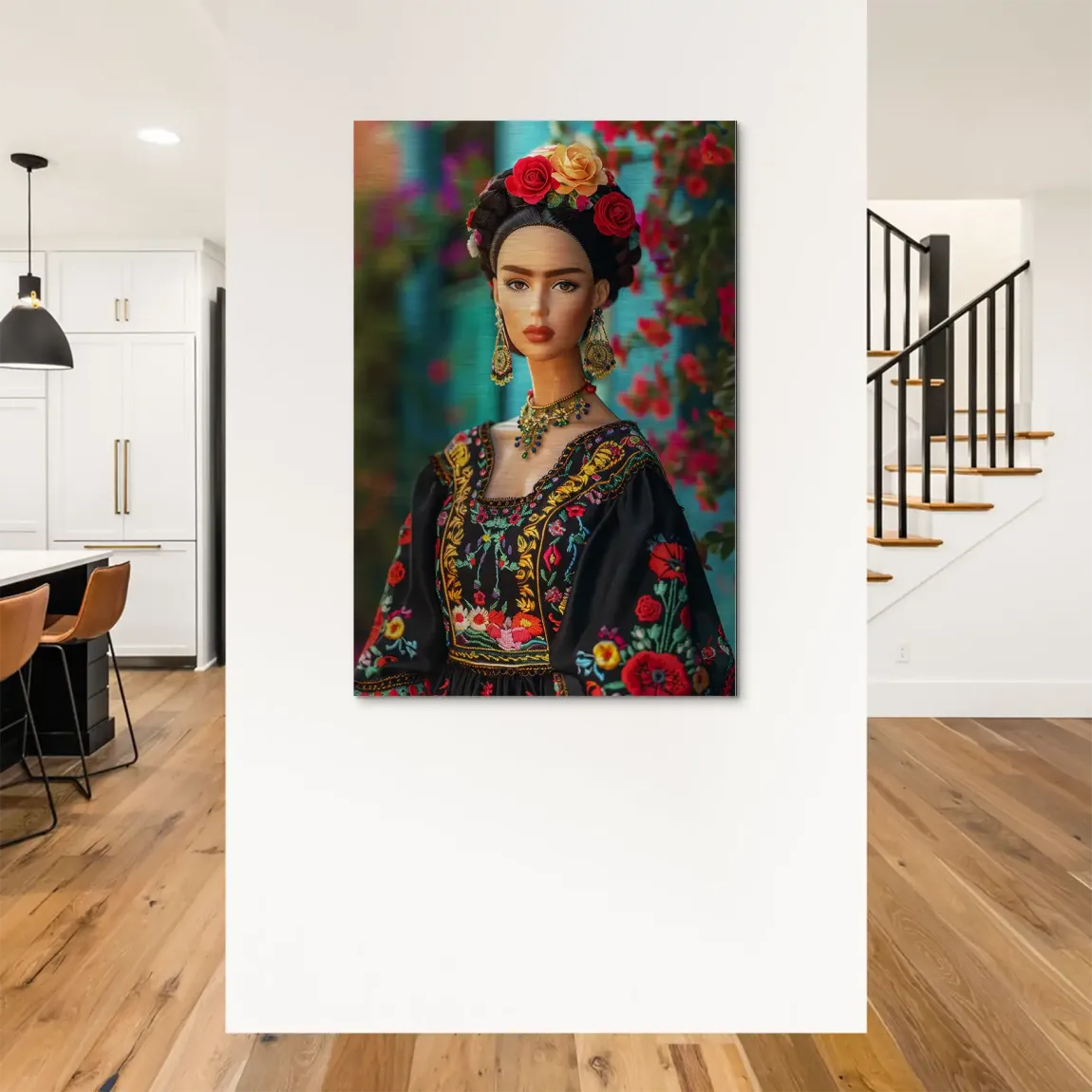 Frida Barbie Alu Dibond Bild gebürstet