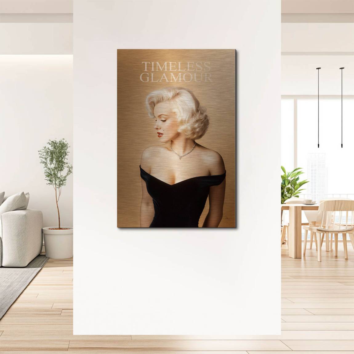 Marilyn Monroe Timeless Aluminiumbild gebürstet