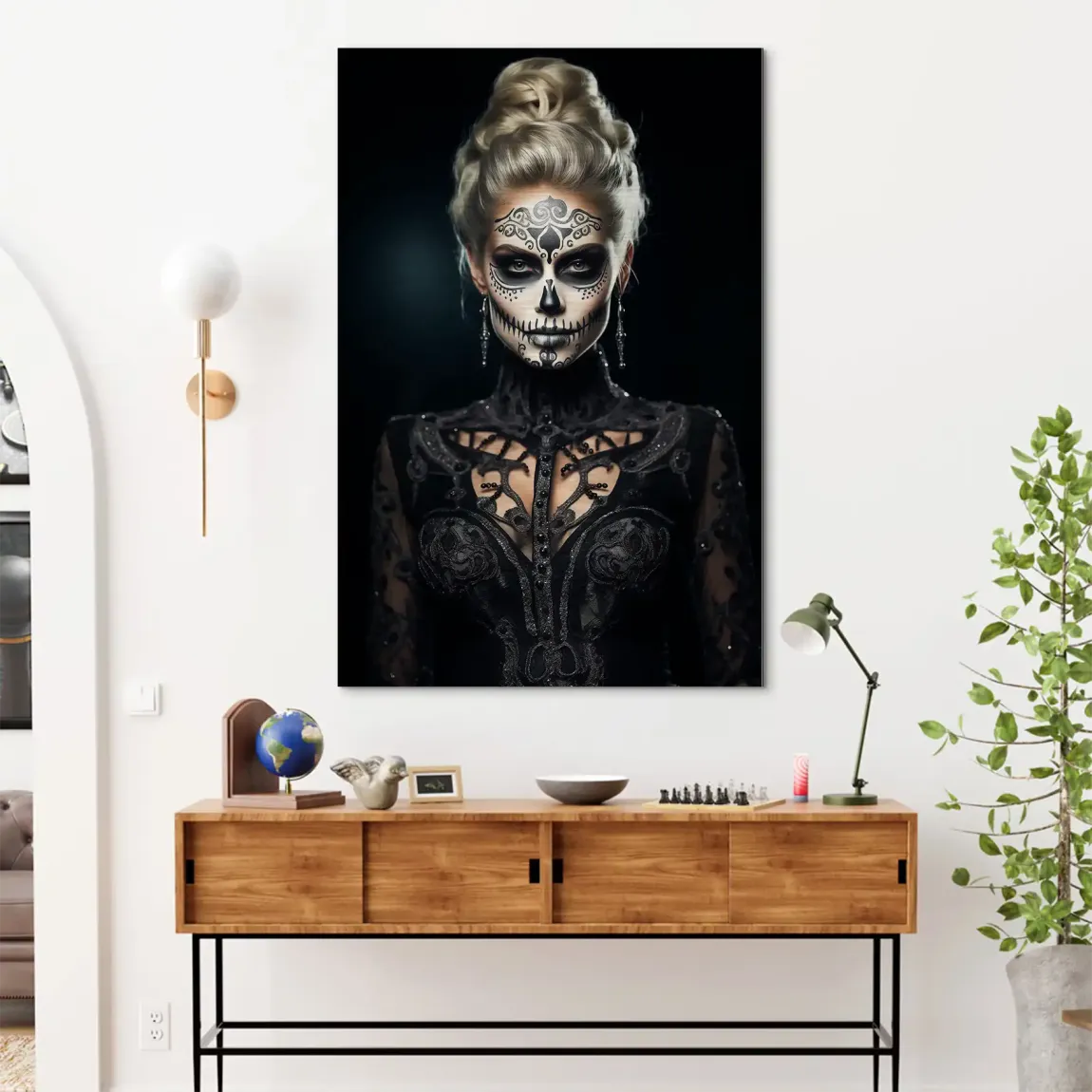 Queen of Shadows Alu Dibond Bild gebürstet - INGALERIE | Dein Onlineshop für moderne Wandbilder