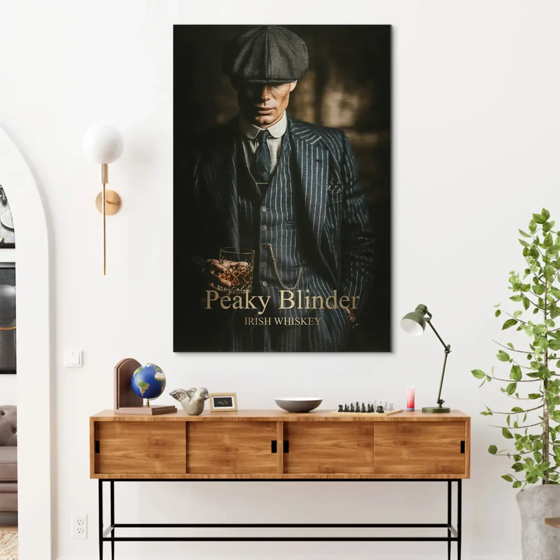 Thomas Shelby Peaky Blinder Alu Dibond Bild gebürstet