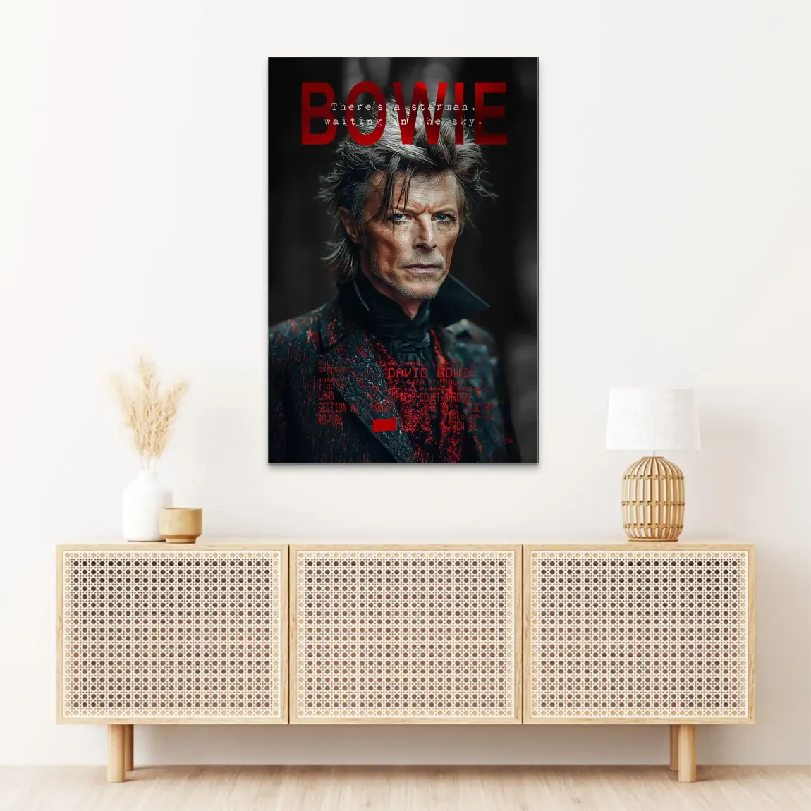 Bowie Starman Alu Dibond Bild gebürstet