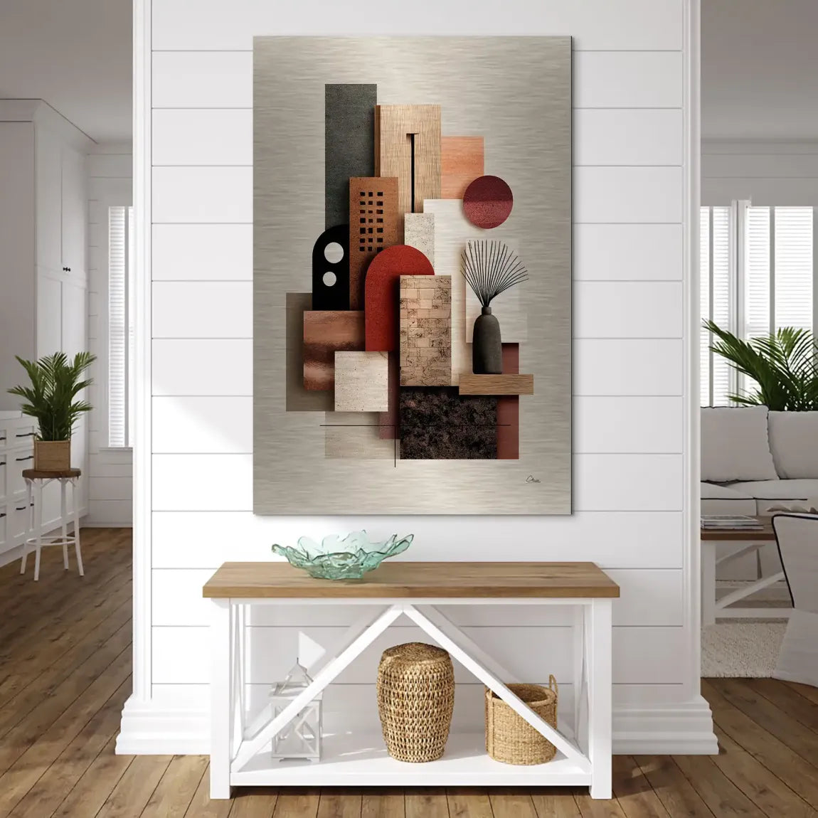 Urban Layers Elegance Alu Dibond Bild gebürstet INGALERIE