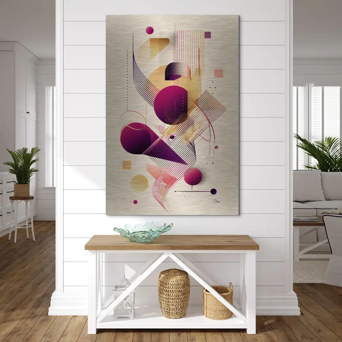 Velour Spectrum Harmony Alu Dibond Bild gebürstet INGALERIE