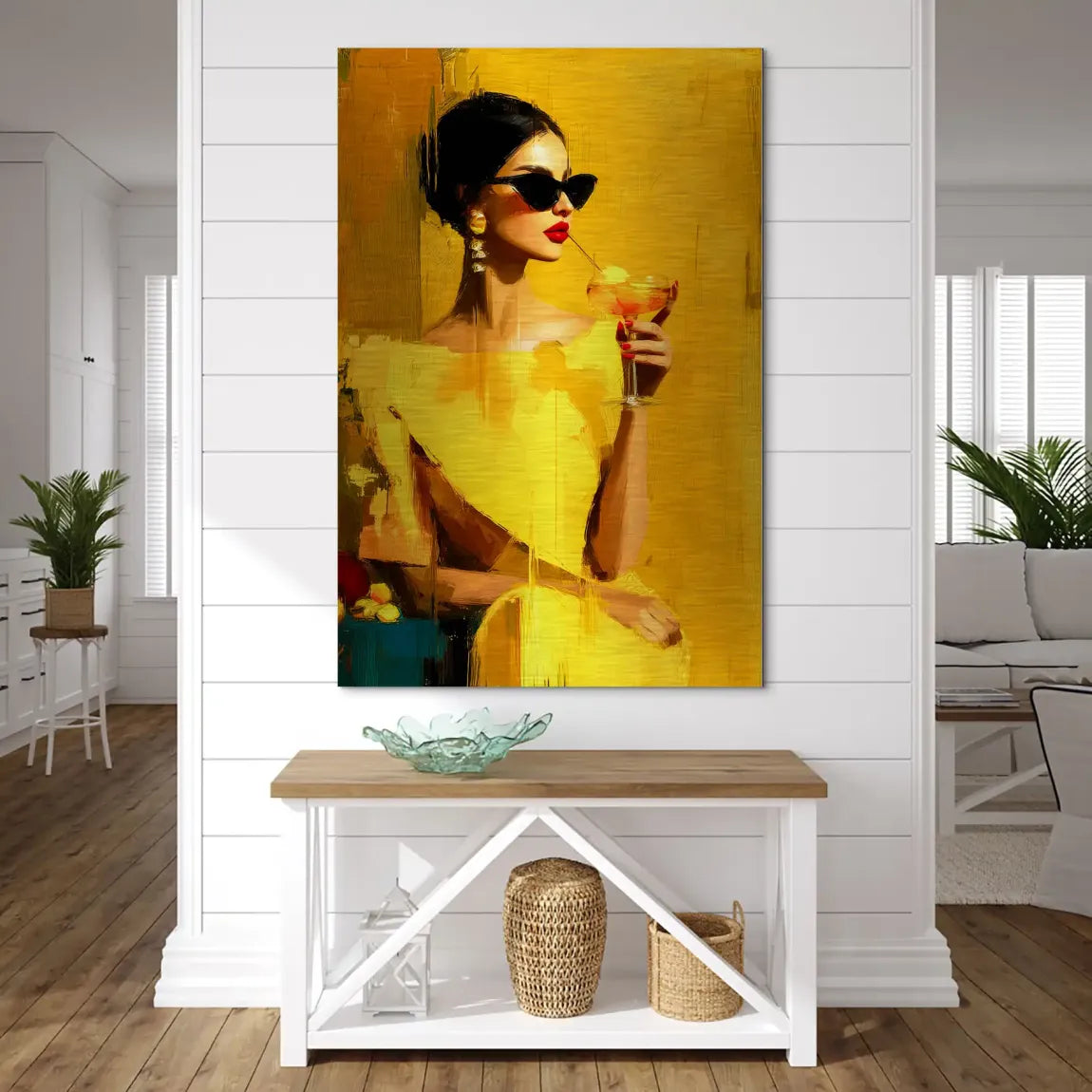 Amber Velvet Elegance Alu Dibond Bild gebürstet INGALERIE