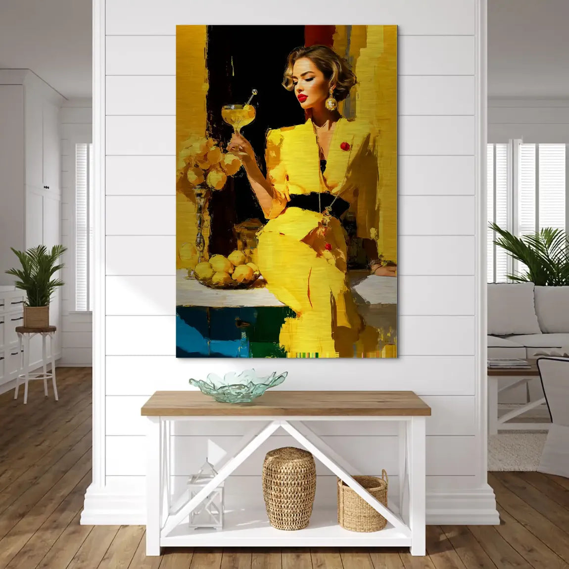 Lemon Chic Elegance Alu Dibond Bild gebürstet INGALERIE