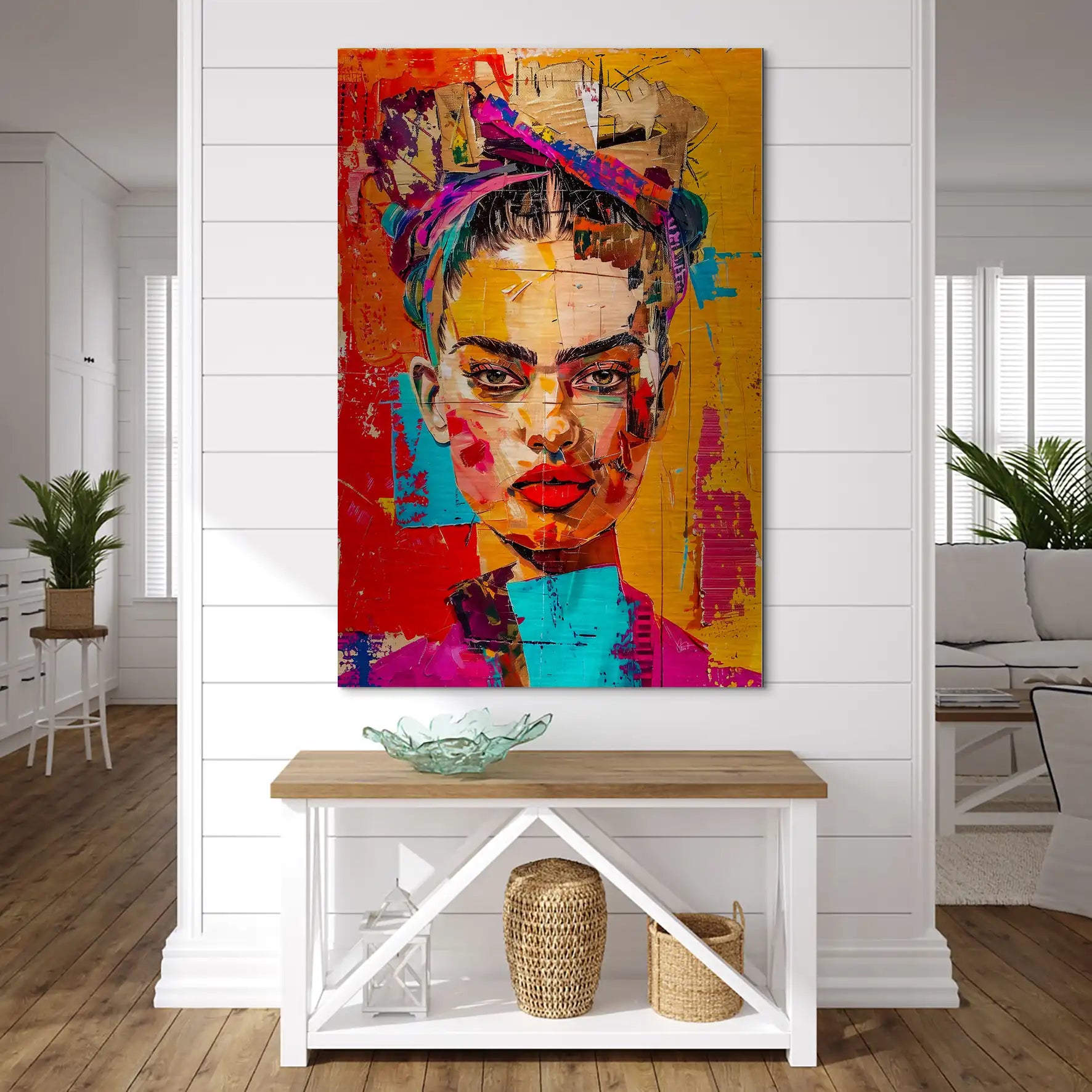 Frida Street Art Style AluDibond Gebürstet INGALERIE