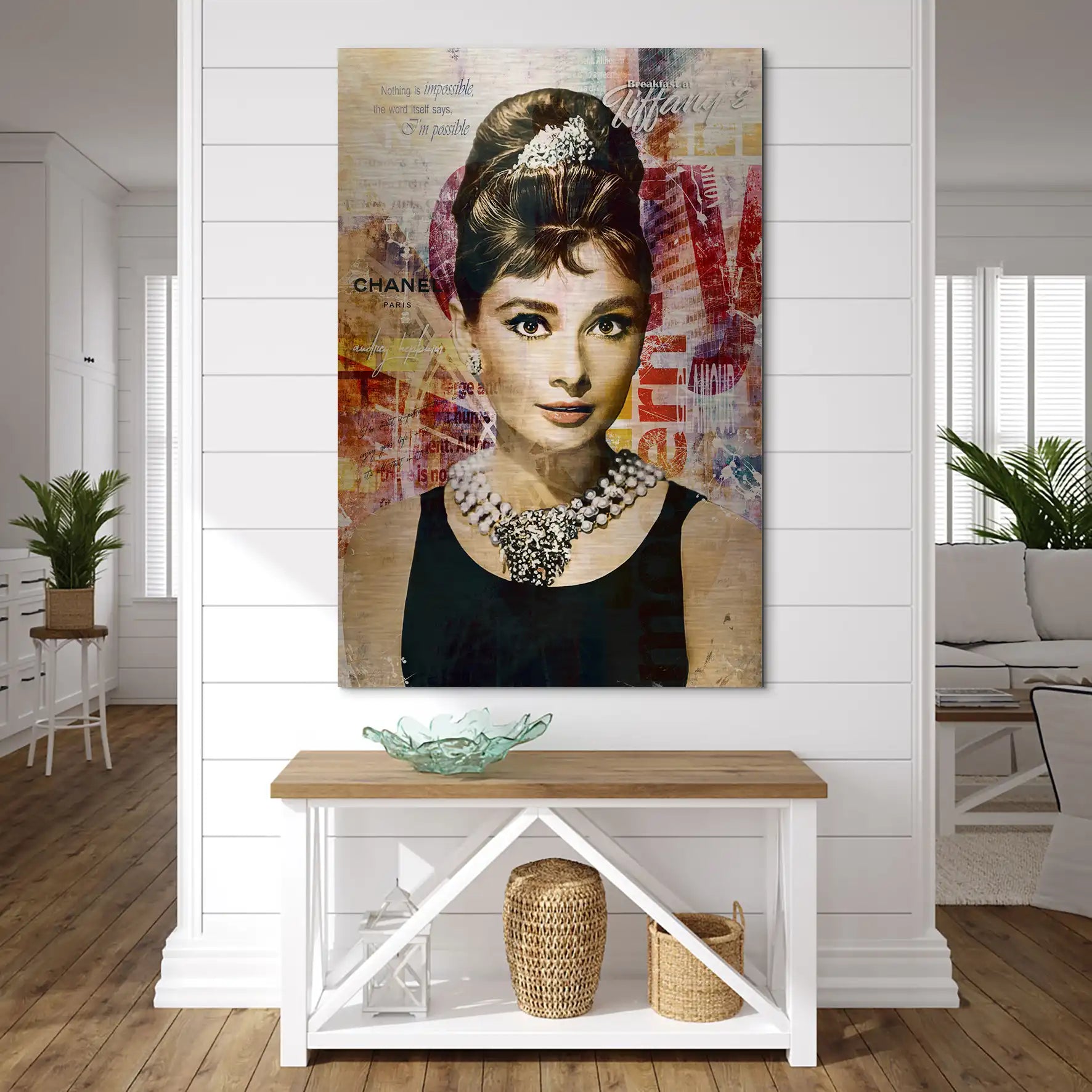 Audrey Glamour Art AluDibond Gebürstet INGALERIE