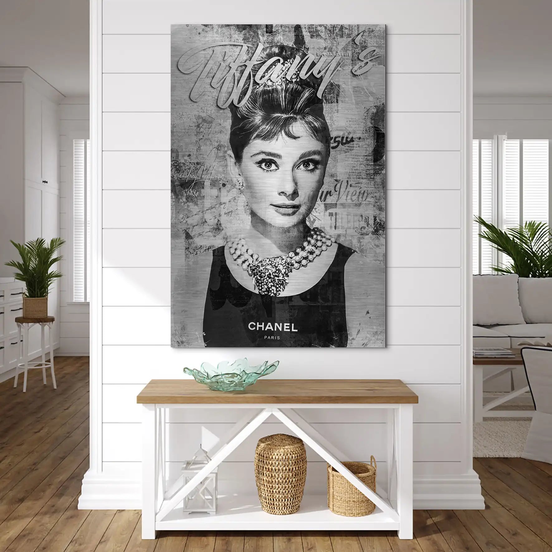 Audrey Tiffany Black Art AluDibond Gebürstet INGALERIE