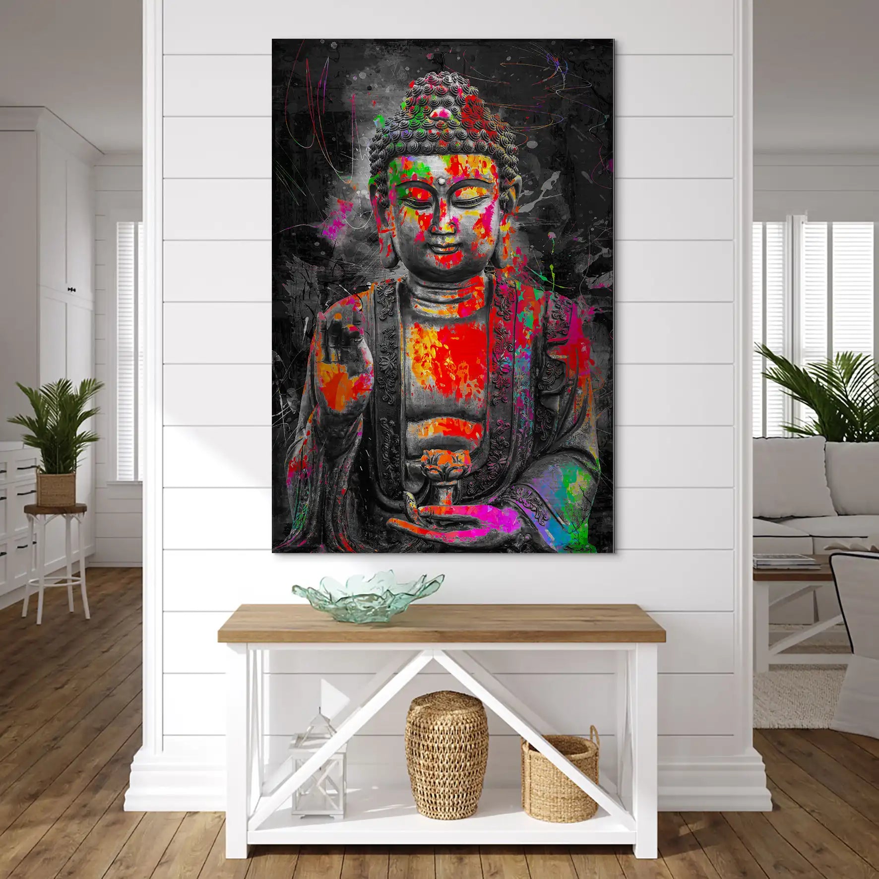 Buddha Pop Art AluDibond Gebürstet INGALERIE