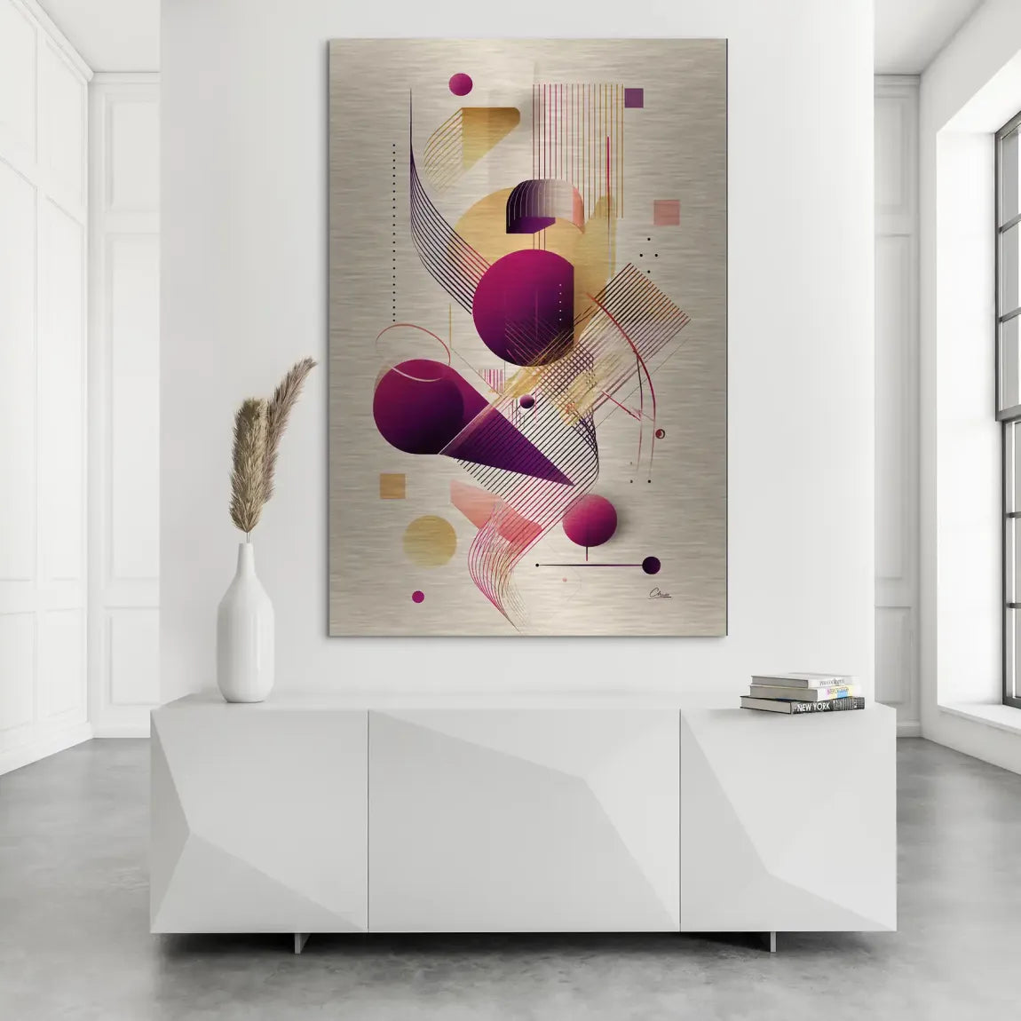 Velour Spectrum Harmony Alu Dibond Bild gebürstet INGALERIE