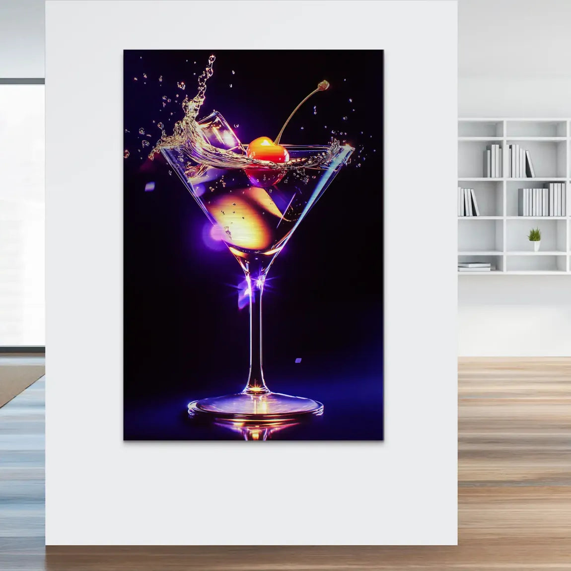 Kirschentanz im funkelnden Cocktailschimmer Alu Dibond Bild gebürstet INGALERIE