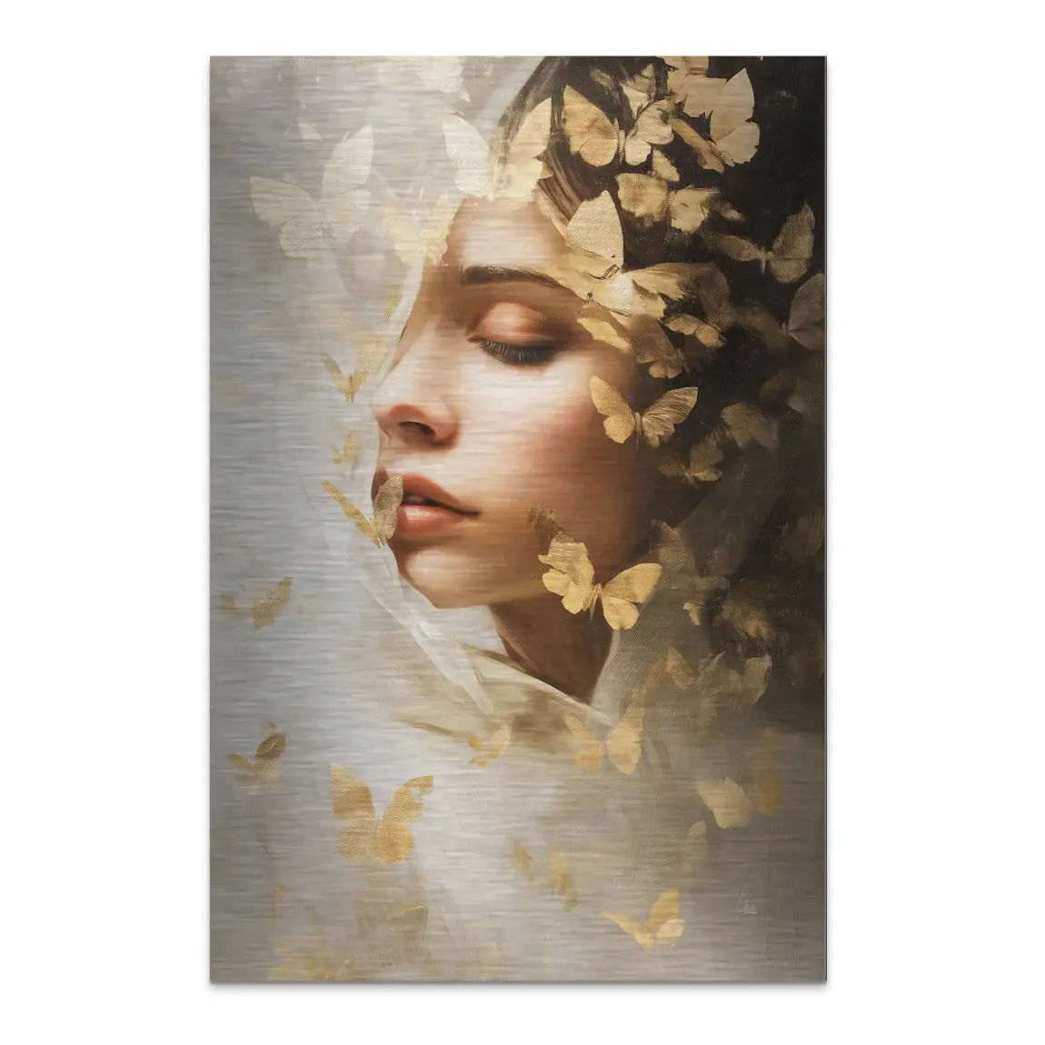 Whisper of Butterflies Alu Dibond Bild gebürstet