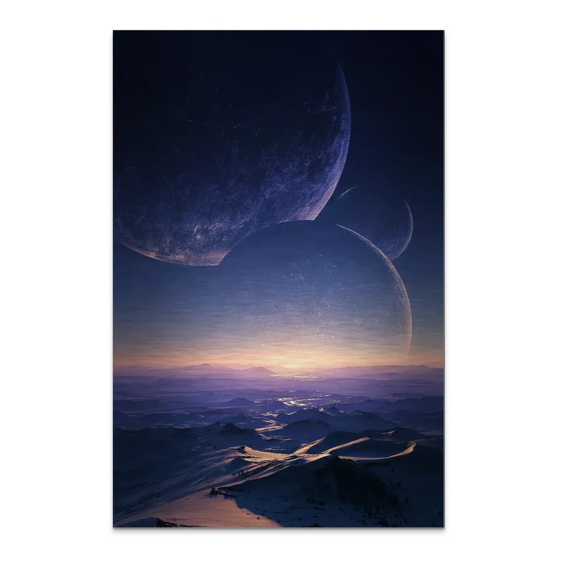 Jenseits der Welt Alu Dibond Bild gebürstet