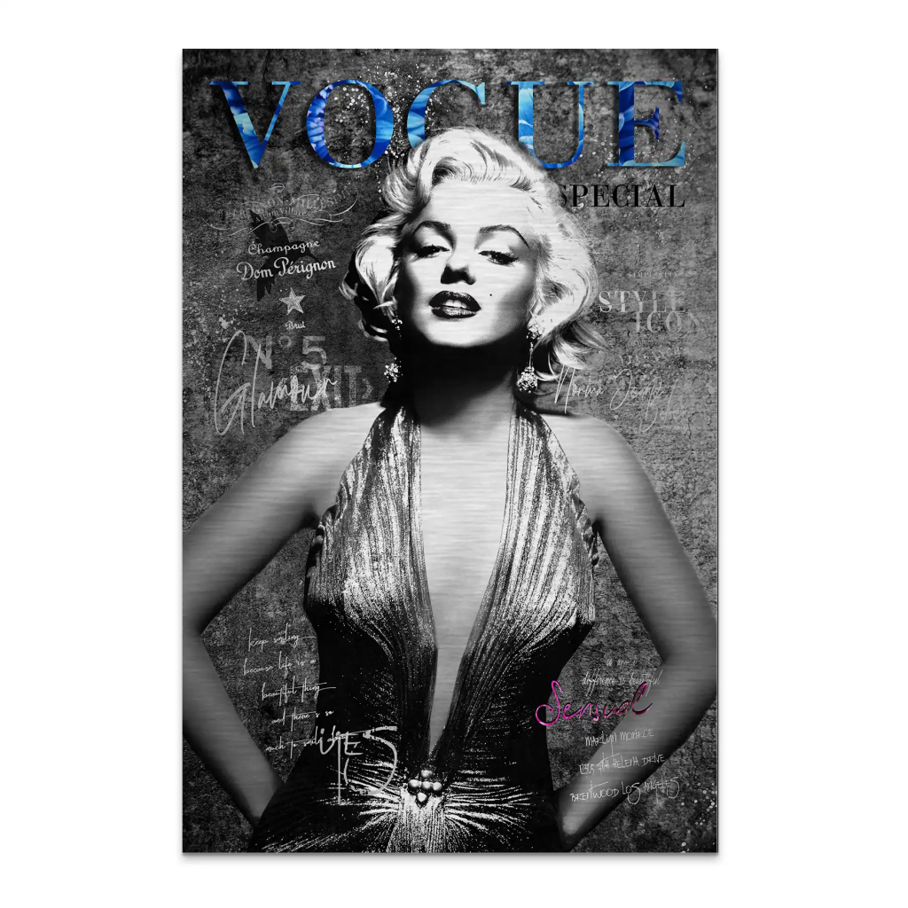 Marilyn Vogue AluDibond Gebürstet INGALERIE