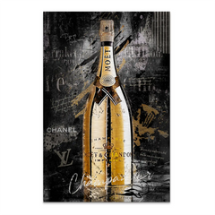 Champagner Lifestyle AluDibond Gebürstet