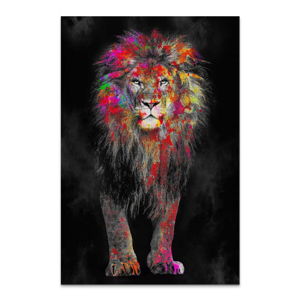 Lion Color Style AluDibond Gebürstet INGALERIE